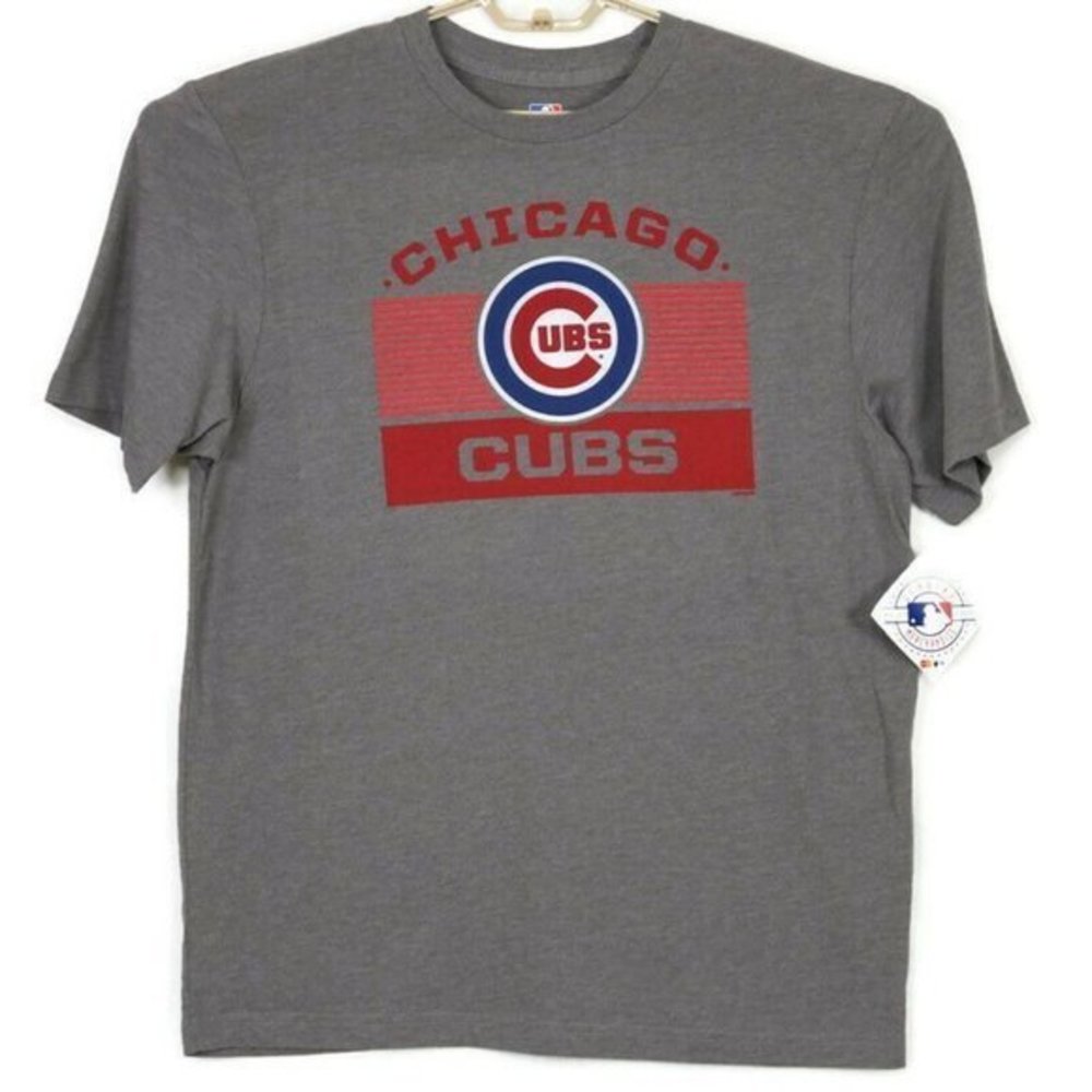 Chicago Cubs Baseball‎ MLB T-Shirt Shirt Gray L Large